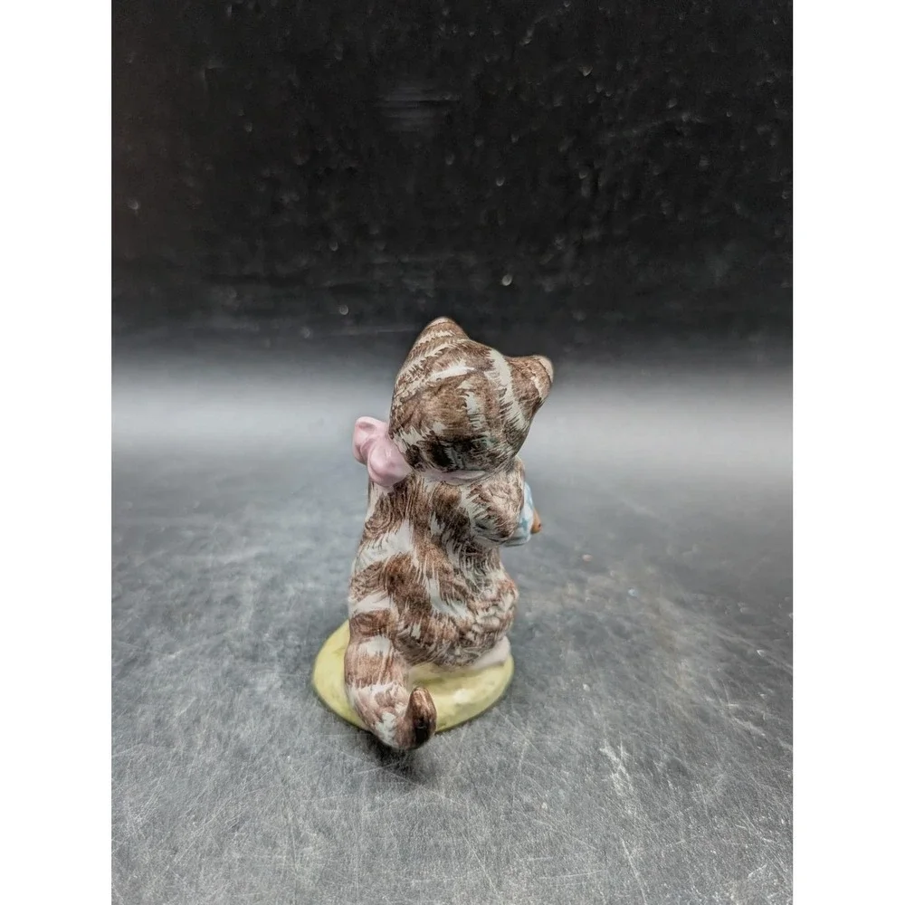 Royal Albert Miss Moppet Beatrix Potter Figurine Cat Mouse England 1989 Vintage‎